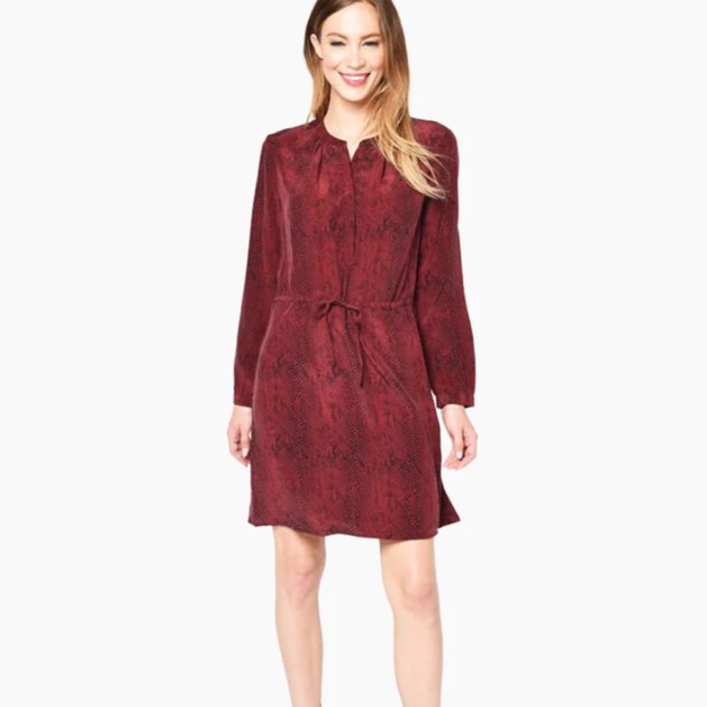 Rails Silk Red Hana Python dress XS, NWOT